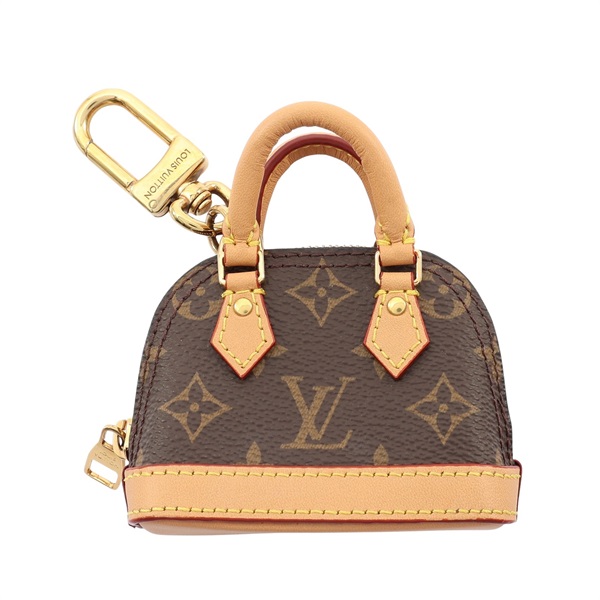 LOUIS VUITTON LV 路易威登 Micro Alma 吊飾 棕色 原花帆布 M00995