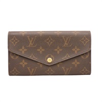 LOUIS VUITTON LV 路易威登 Sarah 釦式長夾 棕色 原花帆布 M60531 M60531