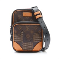 LOUIS VUITTON LV 路易威登 LV x NIGO Amazone 肩背包 棕色 原花/棋盤格 帆布 N40379