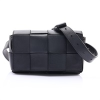 BOTTEGA VENETA BV 寶緹嘉 Cassette 胸包 腰包 黑色 編織羊皮 668572