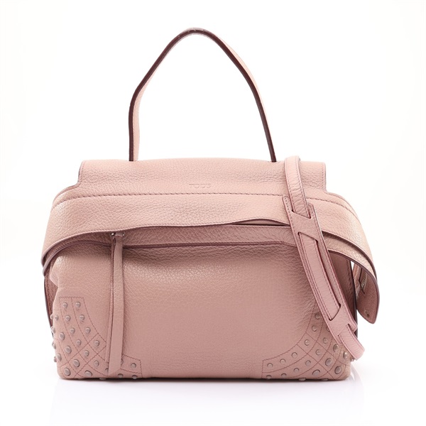 TOD'S 托德斯 Wave 兩用包 粉色 牛皮