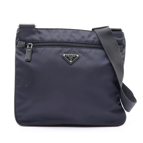 PRADA 普拉達 肩背包 藍色 尼龍布