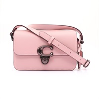 COACH 寇馳 Studio 19 肩背包 粉色牛皮 C7936