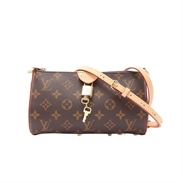 LOUIS VUITTON LV 路易威登 Pochette Tirette 肩背包 棕色 原花帆布 M12859