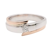 JEWELRY 無品牌珠寶 戒指 18K白/玫瑰金 鑽石 Diamond 5.85g