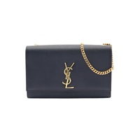 SAINT LAURENT 聖羅蘭 KATE 鍊帶肩背包 藍色 粒面牛皮 364021