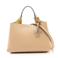 TOD'S 托德斯 Micro 兩用包 淺棕色 牛皮 XBWAPAEL000QR