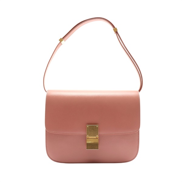 CELINE 賽琳 Classic Box 肩背包 粉色 牛皮 189173DLS