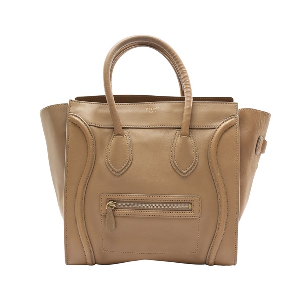 CELINE 賽琳 Luggage tote 手提包 奶茶色 牛皮 (有黴)