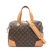 LOUIS VUITTON LV 路易威登 Retiro PM 兩用包 棕色 原花帆布 M40325