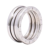 BVLGARI 寶格麗 B.zero1 三環戒指 #50 18K白金 323530