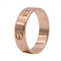 Cartier 卡地亞 LOVE 經典款 戒指 #58 18K玫瑰金 B4084800