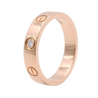 Cartier 卡地亞 LOVE 1PD 戒指 小型款 18K玫瑰金 B4050700