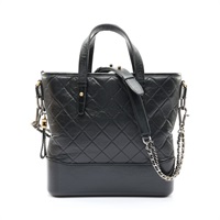 CHANEL 香奈兒 Gabrielle 兩用包 黑色 牛皮 A91876
