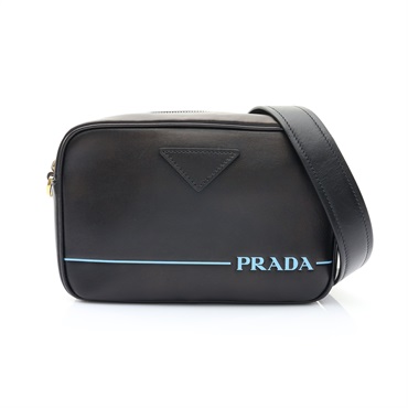 PRADA 普拉達 Mirage 相機包 肩背包 黑色 City 牛皮 1BH093