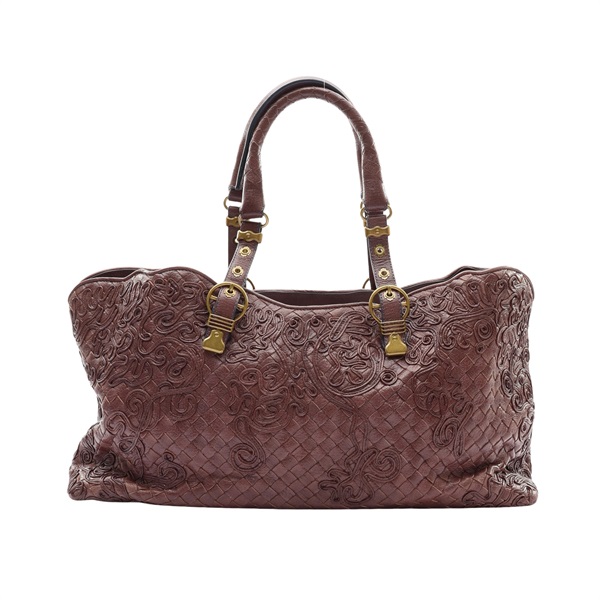 BOTTEGA VENETA 寶緹嘉 Cornely Intrecciato 手提包 棕色 牛皮 162511 V0CC0