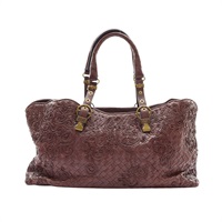 BOTTEGA VENETA 寶緹嘉 Cornely Intrecciato 手提包 棕色 牛皮 162511 V0CC0