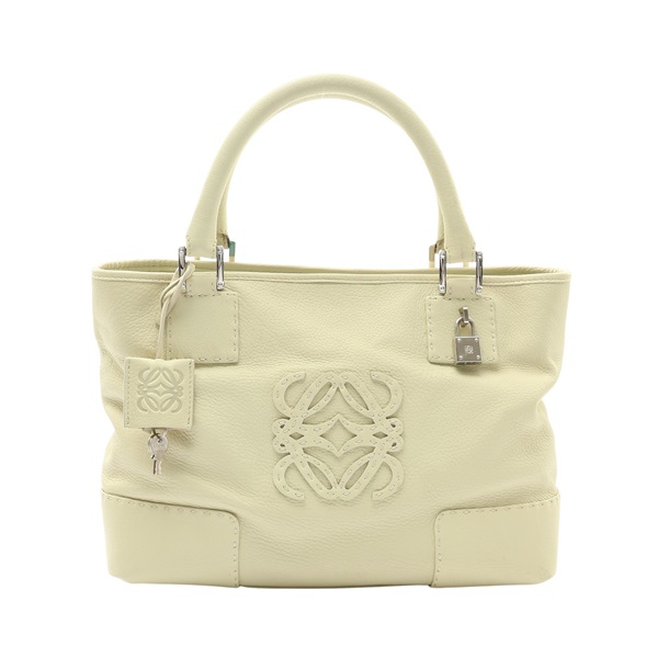 LOEWE 羅威 Fusta Amazona 30 手提包 酪梨綠 牛皮 (有黴)