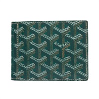 GOYARD 高雅德 Saint Thomas 二折短夾 綠色 PVC塗層帆布 STTHOMPMLTY