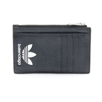 BALENCIAGA 巴黎世家 卡夾 名片夾 黑色 牛皮 adidas聯名 721896