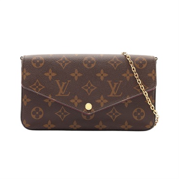 LOUIS VUITTON LV 路易威登 Pochette Felicie 肩背包 棕色 原花帆布 M81896