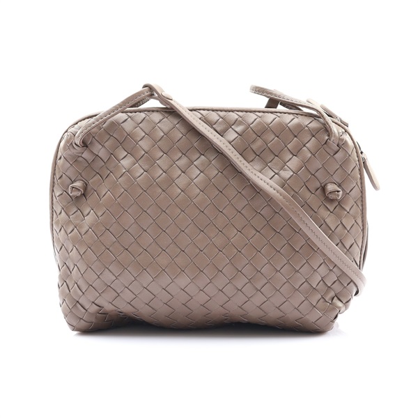 BOTTEGA VENETA BV 寶緹嘉 Nodini 肩背包 灰色 編織羊皮 無鏡子 245354