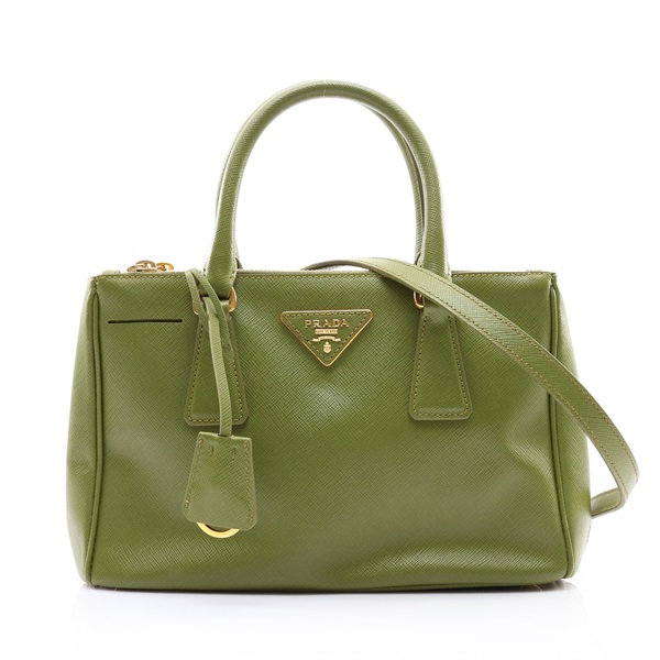 PRADA 普拉達 Galleria 兩用包 綠色 Saffiano 牛皮 BN2316