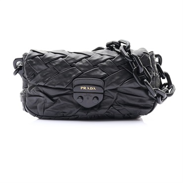 PRADA 普拉達 肩背包 黑色 牛皮