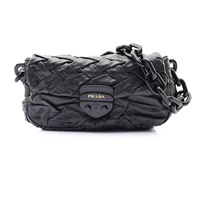 PRADA 普拉達 肩背包 黑色 牛皮