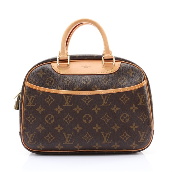 LOUIS VUITTON LV 路易威登 Trouville 手提包 棕色 原花帆布 M42228