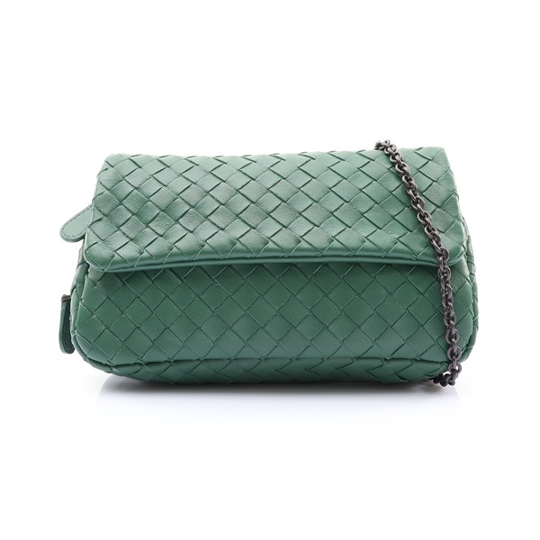 BOTTEGA VENETA BV 寶緹嘉 Expandable 肩背包 綠色 羊皮編織