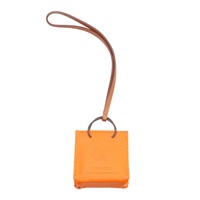 HERMES 愛馬仕 Sac Orange Bag Charm 吊飾 橘色 molo羊皮 Y刻 H079065CA