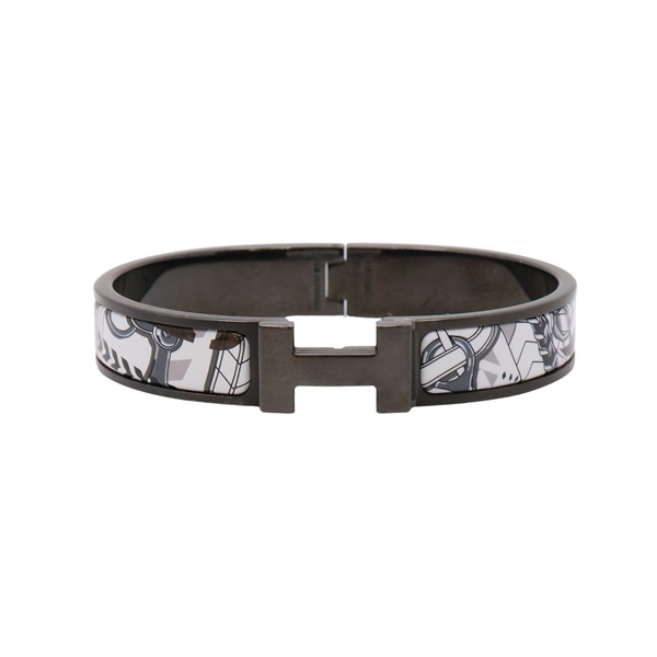 HERMES 愛馬仕 Clic HH Colportage 手環 琺瑯 黑色 H706411FKH5T5