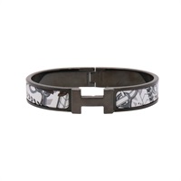 HERMES 愛馬仕 Clic HH Colportage 手環 琺瑯 黑色 H706411FKH5T5