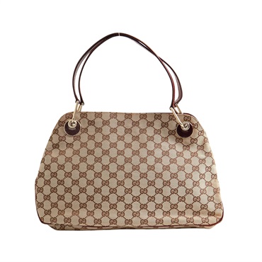 GUCCI 古馳 ECLIPE 肩背包 米色 帆布 121023