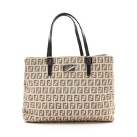 FENDI 芬迪 手提包 米色 老花帆布 8BH132