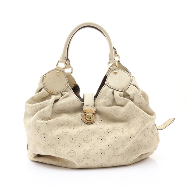 LOUIS VUITTON LV 路易威登 Mahina XL 肩背包 白色 牛皮 M93059