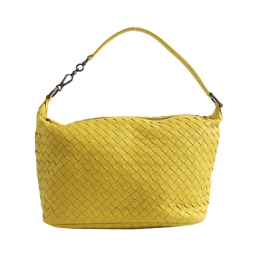 BOTTEGA VENETA BV 寶緹嘉 Hobo 肩背包 青檸黃 編織羊皮