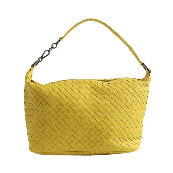 BOTTEGA VENETA BV 寶緹嘉 Hobo 肩背包 青檸黃 編織羊皮
