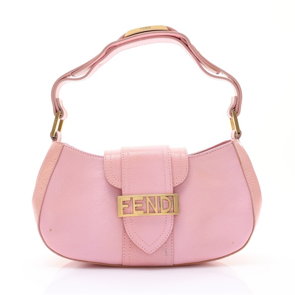 FENDI 芬迪 Zucca 手提包 粉色 牛皮 8BR396