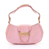 FENDI 芬迪 Zucca 手提包 粉色 牛皮 8BR396