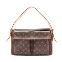 LOUIS VUITTON LV 路易威登 Viva Cite GM 肩背包 棕色 原花帆布 M51163