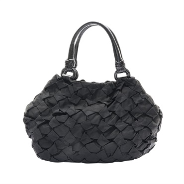 PRADA 普拉達 Tessuto Weave 手提包 黑色 尼龍
