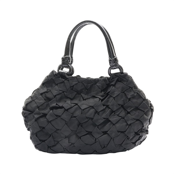 PRADA 普拉達 Tessuto Weave 手提包 黑色 尼龍