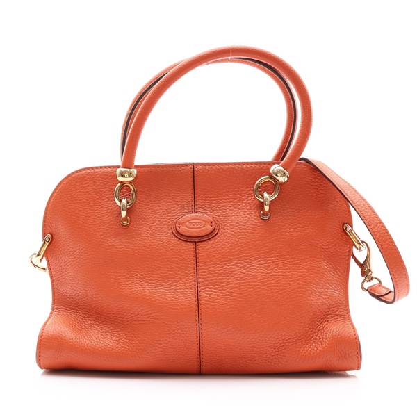 TOD'S 托德斯 Sella 兩用包 橘色 牛皮
