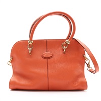 TOD'S 托德斯 Sella 兩用包 橘色 牛皮