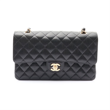 CHANEL 香奈兒 Coco 25 鍊帶 肩背包 黑色 荔枝紋牛皮 金釦 A01112