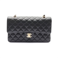 CHANEL 香奈兒 Coco 25 鍊帶 肩背包 黑色 荔枝紋牛皮 金釦 A01112