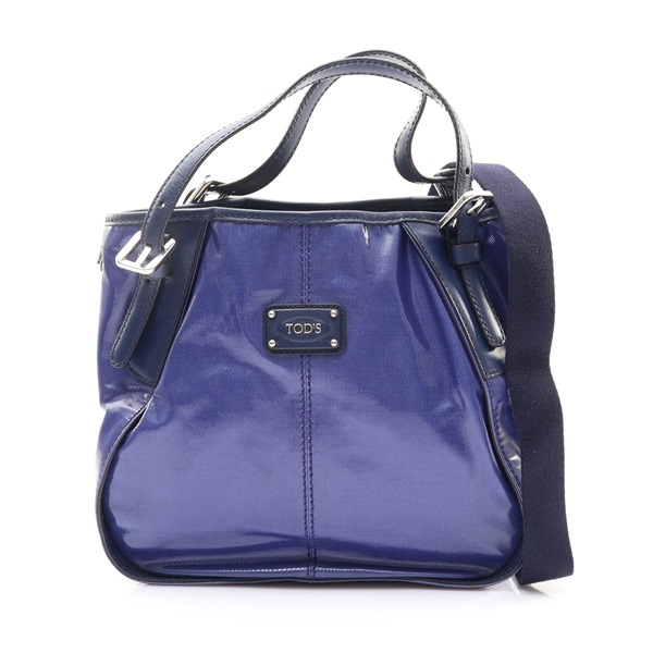 TOD'S 托德斯 G-Line 兩用包 藍色 帆布 牛皮