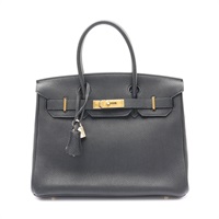 HERMES 愛馬仕 Birkin 30 柏金包 手提包 黑色 Togo牛皮 口I刻 金釦